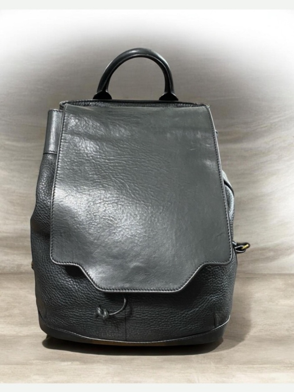 Rag & Bone N.York Black Leather Backpack - Classic Minimalist Design